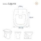 Assento Sanitario Soft Close Laguna Cinza Plus Vaso Hervy