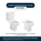 Assento Sanitario Soft Close Life Branco Para Vaso Celite