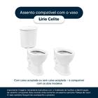 Assento Sanitário Soft Close Lirio Preto Para Vaso Celite