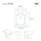 Assento Sanitário Soft Close Lirio Preto Para Vaso Fiori