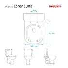 Assento Sanitário Soft Close Loren Luna Preto Para Vaso Loren