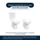 Assento Sanitário Soft Close Loren One Preto Para Vaso Lorenz
