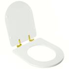 Assento Sanitário Soft Close Meridian Branco Para Vaso Roca C