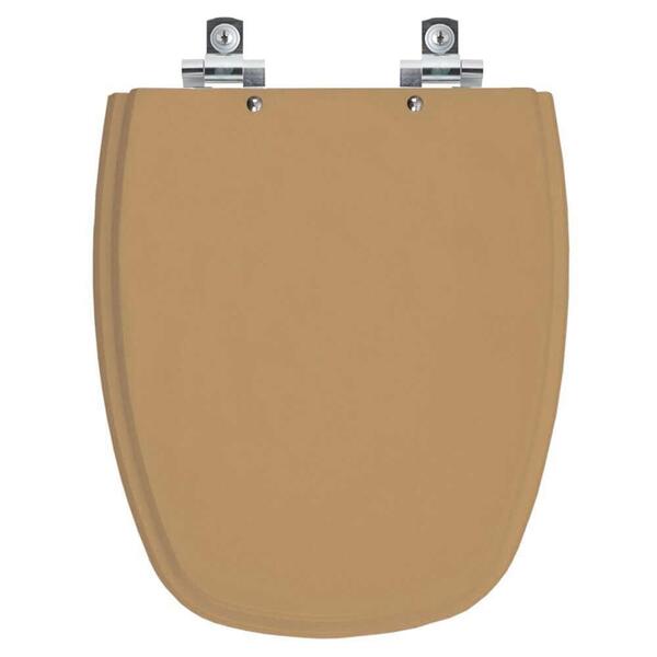 Assento Sanitário Soft Close Monte Carlo Bege Castor Para Vas