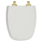 Assento Sanitário Soft Close Monte Carlo Cinza Real Para Vaso