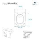 Assento Sanitario Soft Close Montezzi Preto Para Vaso Belize