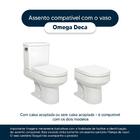Assento Sanitário Soft Close Omega Ébano (preto) Para Vaso De