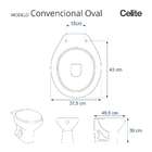 Assento Sanitário Soft Close Oval Branco Para Louça Celite