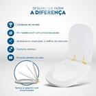 Assento Sanitário Soft Close Paris Branco Para Vaso Ideal Sta