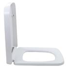 Assento Sanitário Soft Close Plástico Branco Lux Caixa Acopla