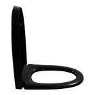 Assento Sanitário Soft Close Plástico Preto Brilho Fluir