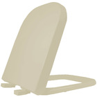 Assento Sanitário Quadra Debba Ou Gap Em Resina Termofixa Com Fechamento Suave Soft Close Creme Tupan