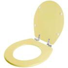 Assento Sanitário Soft Close Ravena Bege Saara Para Vaso Deca