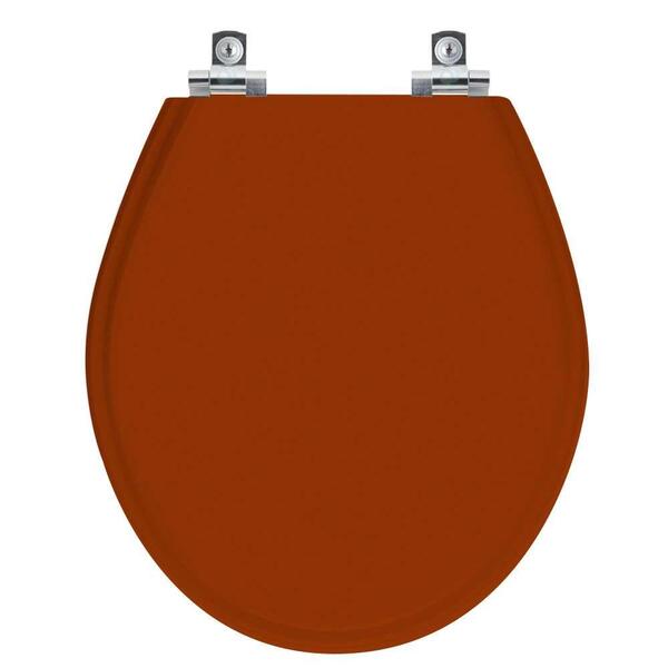 Assento Sanitário Soft Close Ravena Caramelo Para Vaso Deca