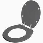 Assento Sanitário Soft Close Ravena Cinza Vip Para Vaso Deca