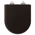 Assento Sanitario Soft Close Riviera Preto Para Vaso Celite