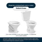 Assento Sanitario Soft Close Sabara Cinza Claro Vaso Icasa