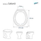 Assento Sanitário Soft Close Sabará Preto Para Vaso Icasa