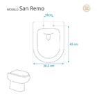 Assento Sanitário Soft Close San Remo Marfim Para Vaso Hervy