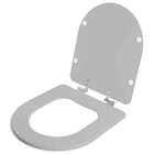 Assento Sanitario Soft Close Smart Cinza Prata Vaso Celite