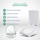 Assento Sanitário Soft Close Square Preto Incepa Cidamar