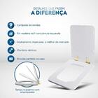 Assento Sanitário Soft Close Square Preto Para Vaso Incepa Co