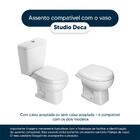 Assento Sanitário Soft Close Studio Ébano (preto) Para Vaso D