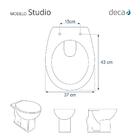 Assento Sanitário Soft Close Studio Ébano (preto) Para Vaso D