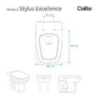 Assento Sanitario Soft Close Stylus Excellence Pergamon