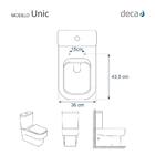 Assento Sanitário Soft Close Unic Branco Para Vaso Deca Com F