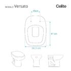 Assento Sanitário Soft Close Versato Marfim Para Vaso Celite