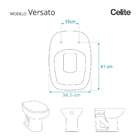Assento Sanitario Soft Close Versato Pergamon Celite