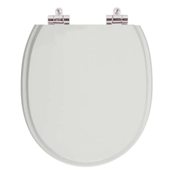 Assento Sanitario Soft Close Village Cinza Para Vaso Deca