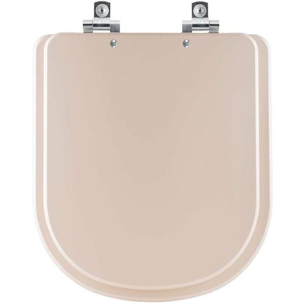 Assento Sanitário Soft Close Vogue Plus Amendoa  Para Vaso De