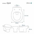 Assento Sanitário Spot Deca Aço Ébano