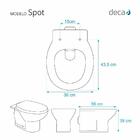 Assento Sanitário Spot Ébano Preto Para Vaso Deca