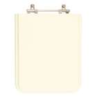 Assento Sanitário Square Biscuit (bege Claro) Para Vaso Incepa