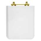 Assento Sanitário Square Branco Para Vaso Incepa Com Ferragem