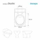 Assento Sanitário Studio Incepa Aço Macê