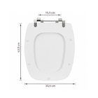 Assento Sanitário Stylus MDF Branco Fechamento Comum Sensea