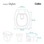 Assento Sanitário Stylus Verde Degradê Para Vaso Celite