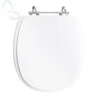 Assento Sanitário Tampa De Vaso Branco Mdf Laqueado Aspen Par