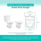 Assento Sanitário Tampa De Vaso Branco Mdf Laqueado Avant Plu