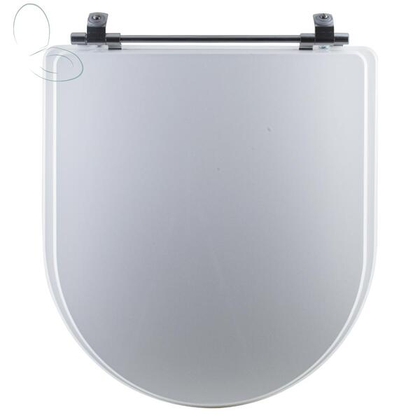 Assento Sanitário Tampa De Vaso Branco Mdf Laqueado Calypso P