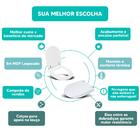 Assento Sanitário Tampa De Vaso Branco Mdf Laqueado Calypso P