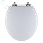 Assento Sanitário Tampa De Vaso Branco Mdf Laqueado Izy Para