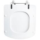 Assento Sanitário Tampa De Vaso Branco Mdf Laqueado Lirio Par