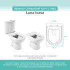 Assento Sanitário Tampa De Vaso Branco Mdf Laqueado Luna Para