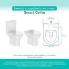 Assento Sanitário Tampa De Vaso Branco Mdf Laqueado Smart Par