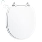 Assento Sanitário Tampa De Vaso Branco Mdf Laqueado Village P